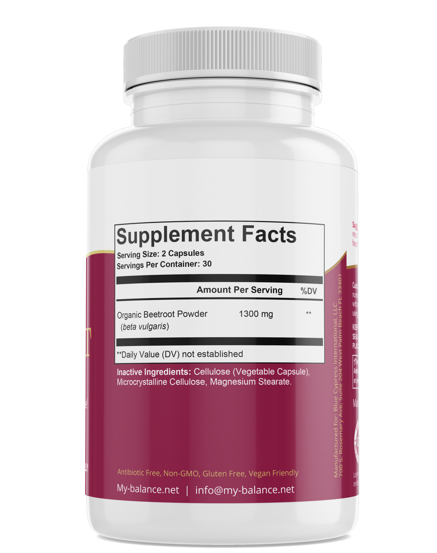 Beetroot Capsules – Natural Energy, Heart Health & Circulation Support Supplement
