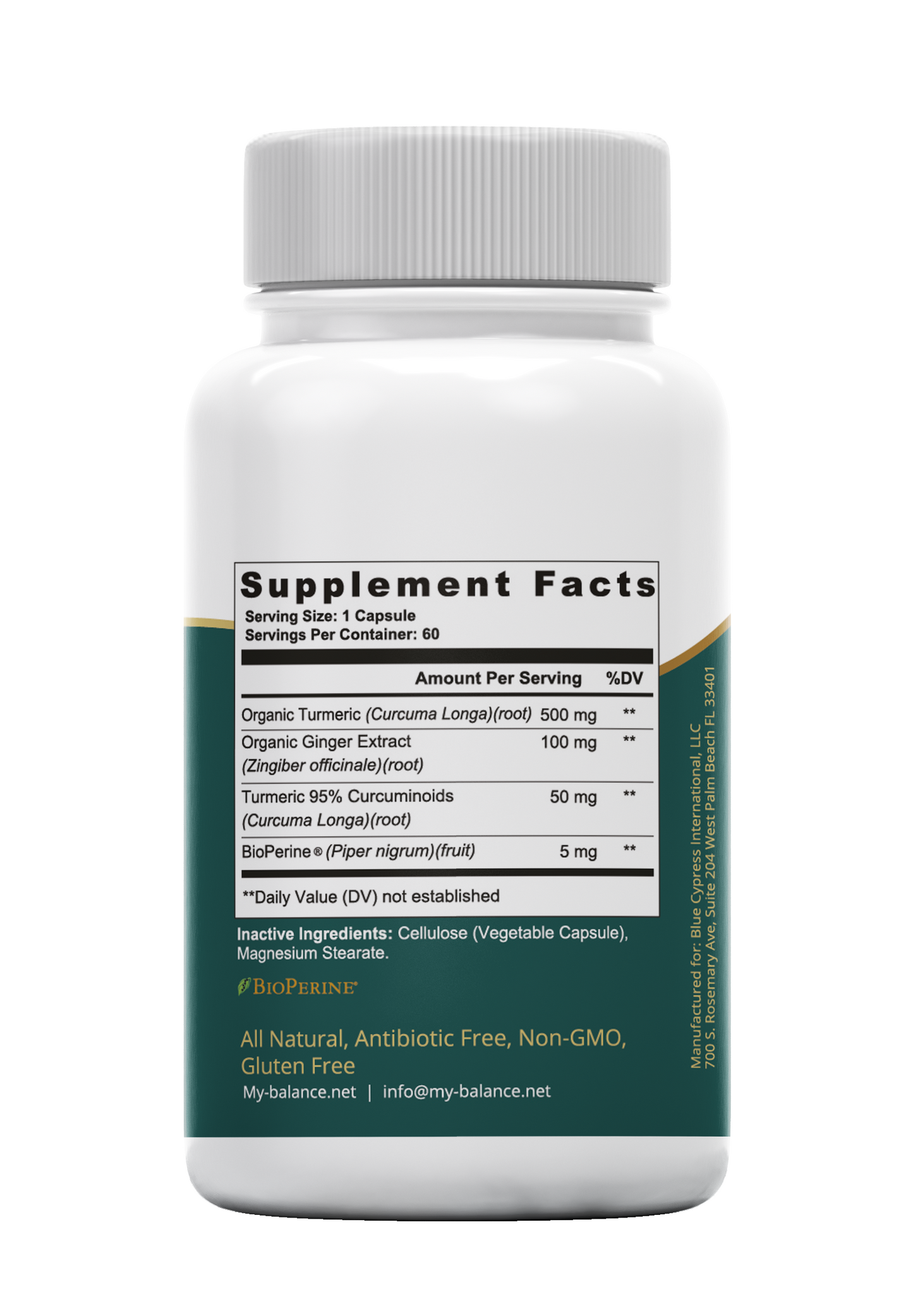 Turmeric + Ginger 650mg | Joint & Immune Support Capsules