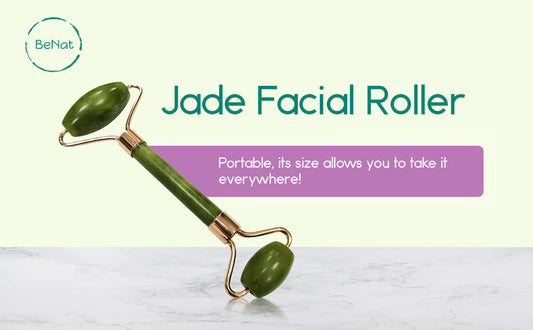 Jade Roller & Gua Sha Gift Box – Natural Facial Massage Set