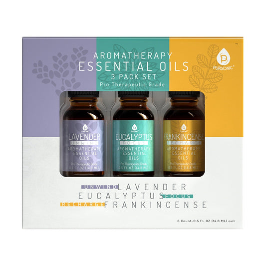 Aromatherapy Essential Oils Set (Lavender, Eucalyptus, Frankincense) – Relaxation & Stress Relief 3-Pack
