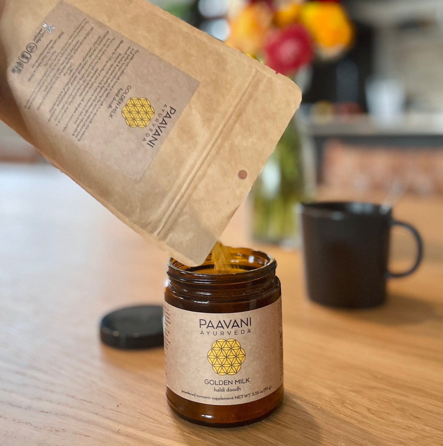 Golden Milk Latte Blend – Ayurvedic Turmeric Elixir with Ashwagandha & Shatavari