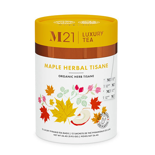 Maple Herbal Luxury Tea – 12ct Organic Wellness Blend (Caffeine-Free)