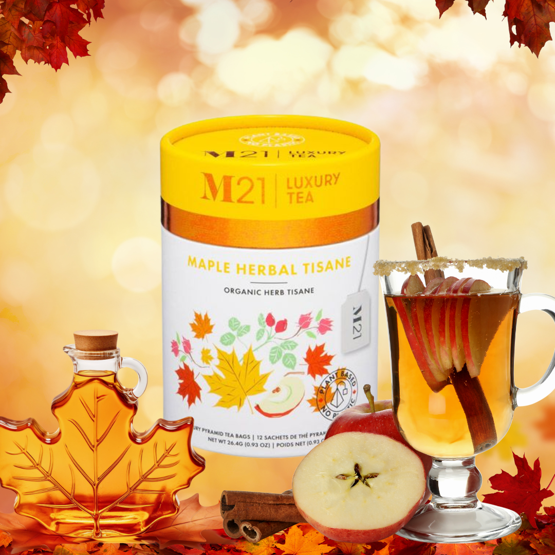 Maple Herbal Luxury Tea – 12ct Organic Wellness Blend (Caffeine-Free)