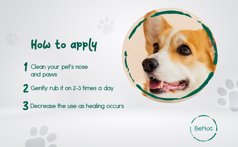 BeNat Furry Pet Balm – All-Natural Paw & Nose Moisturizer (0.9 oz)