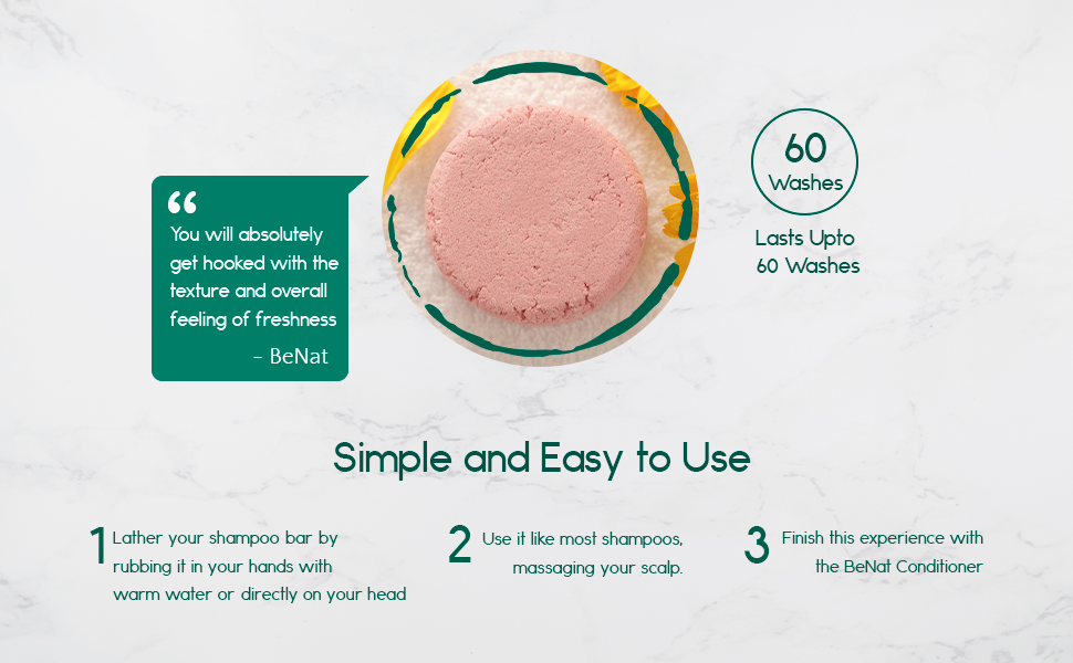 All-Natural Shampoo Bar – Lasts 50 Washes, Plastic-Free & Eco-Friendly Hair Care