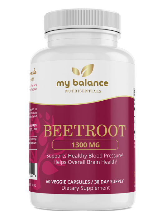 Beetroot Capsules – Natural Energy, Heart Health & Circulation Support Supplement