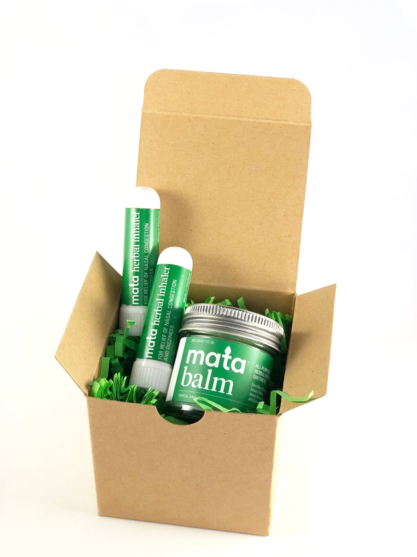Mata Wellness Gift Set – Herbal Healing Balm & Nasal Inhalers for Natural Relief & Relaxation