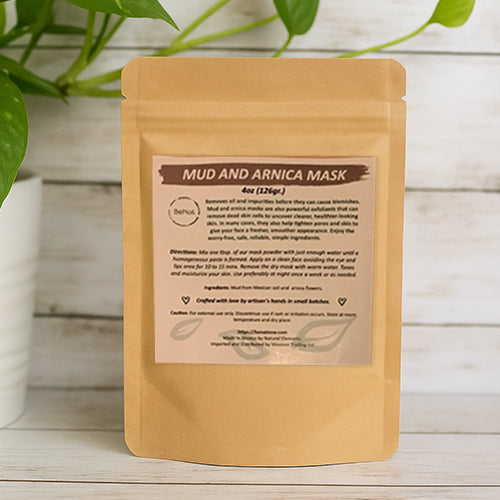 Mud & Arnica Detox Face Mask – 4oz Deep Cleansing Exfoliant