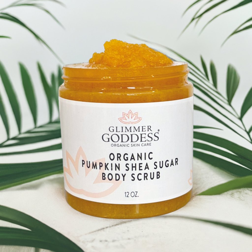 Organic Pumpkin Shea Sugar Body Scrub – Exfoliating Fall Glow Skincare (12 oz)