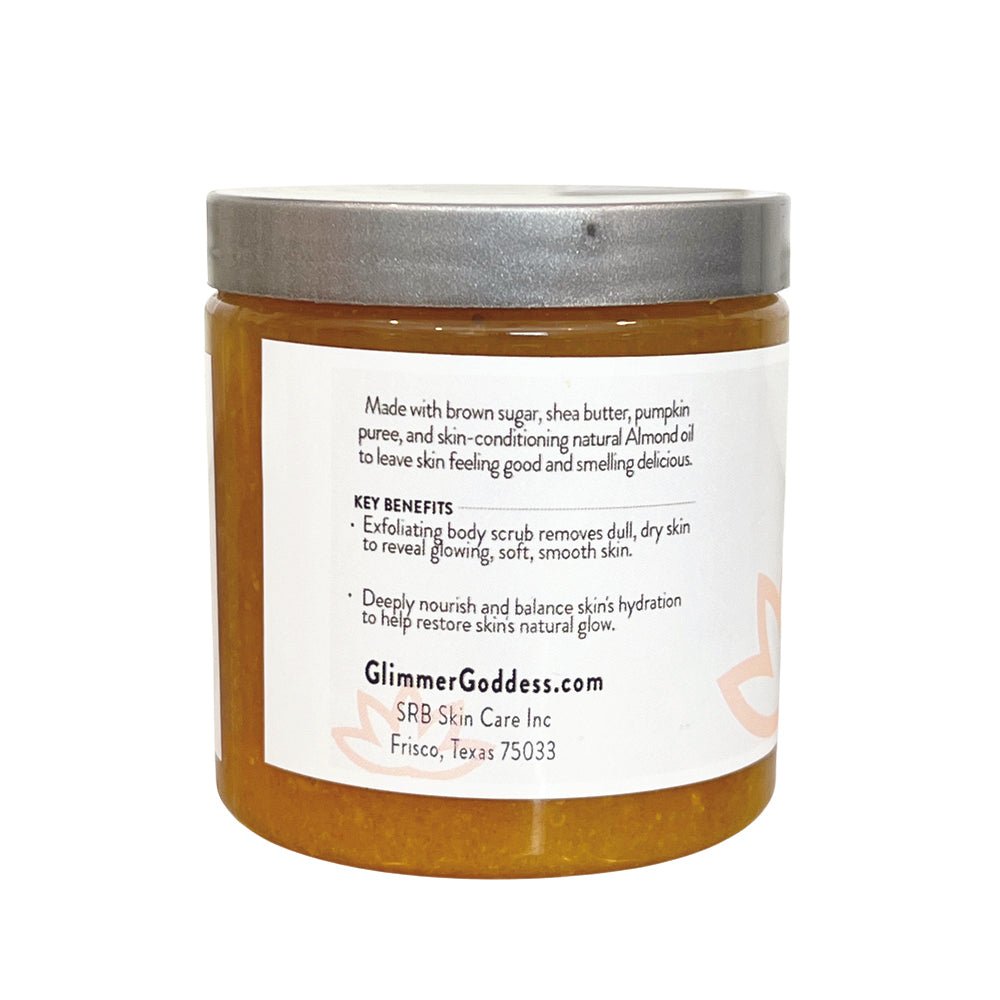 Organic Pumpkin Shea Sugar Body Scrub – Exfoliating Fall Glow Skincare (12 oz)