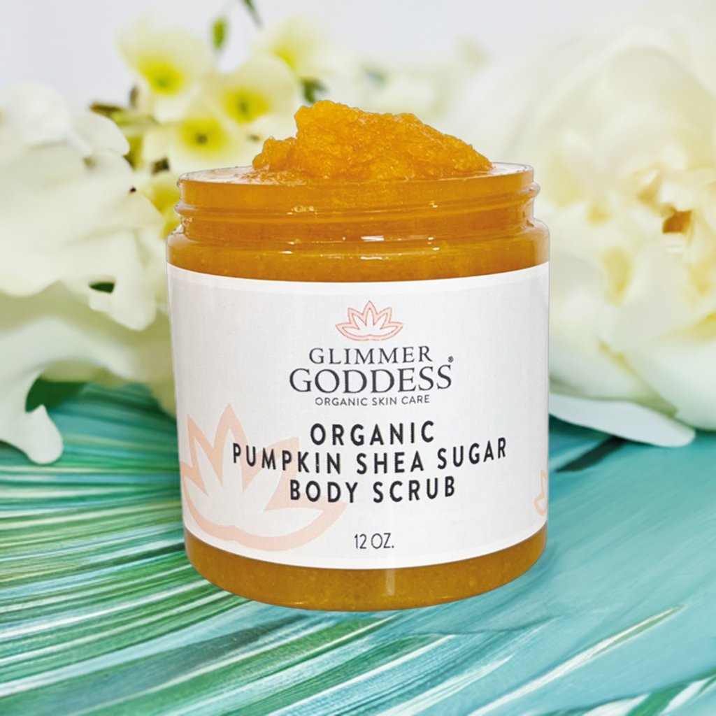 Organic Pumpkin Shea Sugar Body Scrub – Exfoliating Fall Glow Skincare (12 oz)