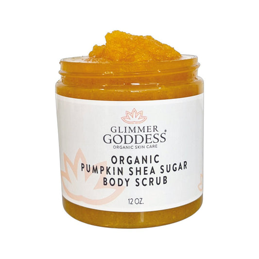 Organic Pumpkin Shea Sugar Body Scrub – Exfoliating Fall Glow Skincare (12 oz)